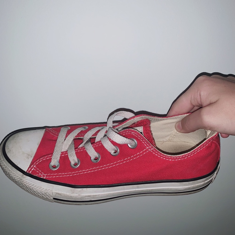 Red Converses - Picture 2 of 3